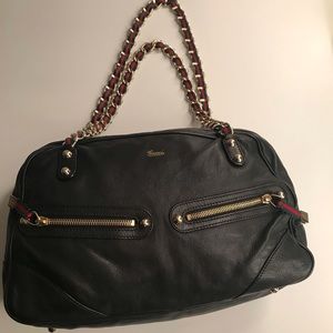 Gucci Leather Capri Shoulder Bag
